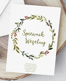 okładka na śpiewnik, wersja z całym wiankiem: delikatna, akwarelowa, piękna!