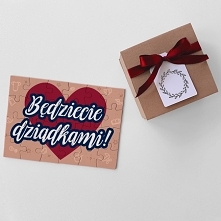 Będziecie dziadkami - puzzle dla przyszłych dziadków - wiadomość o ciąży