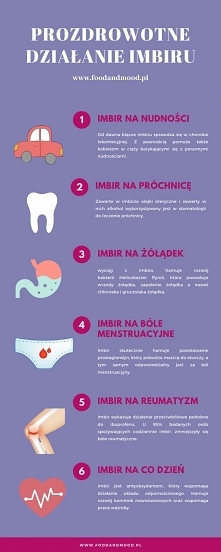 Prozdrowotne działanie imbiru