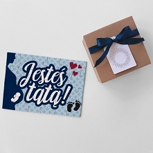 Jesteś tatą - puzzle dla przyszłego taty - wiadomość o ciąży