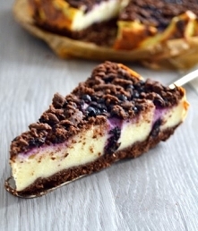 Jagodowy sernik bez cukru