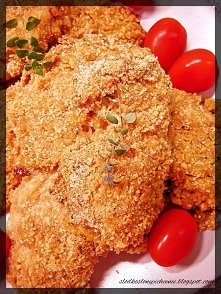 Kąski z kurczaka w kefirze i krakersach