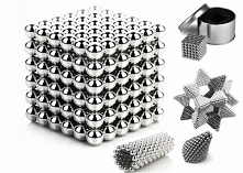 KULKI KLOCKI MAGNETYCZNE NEOCUBE 216szt. 5mm + BOX