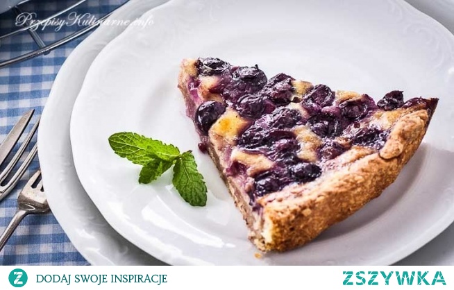 Krucha tarta z jagodami