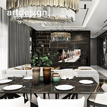 Projekt salonu połączonego ...