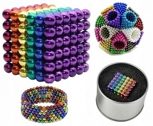 KULKI KLOCKI MAGNETYCZNE NEOCUBE 216szt. 5mm KOLOR