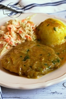 Schab w sosie cebulowym