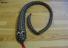 Wąż z krawata - zabawka dla dzieci.