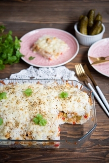 Ryżowa zapiekanka gyros