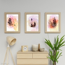 Komplet plakatów Warszawa dostępne na art-madam <3