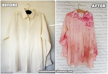 barwienie koszuli diy