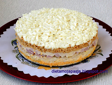 Sałatka warstwowa , pyszna, efektowna i robi wrażenie