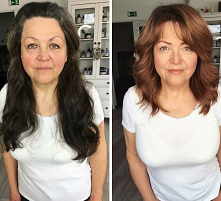 Koloryzacja + nowa fryzura + lekki makijaż... A jaki efekt ♥️