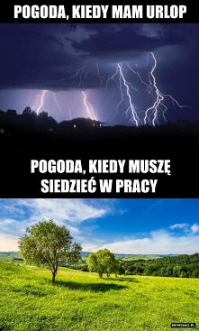 Pogoda podczas urlopu
