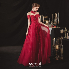 Chiński Styl Burgund Zaręcz...