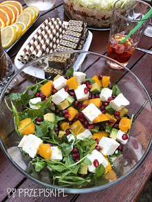 Sałatka z Mango Granatem i Awokado