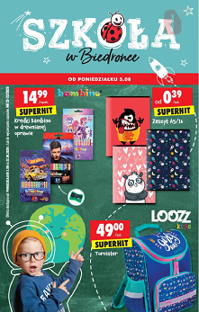 Artykuły szkolne w Biedronce >>>
