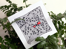 Kolejna lekcja, kolejny prosty przykład Zentangle