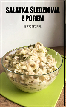 Sałatka Śledziowa z Porem