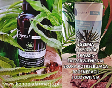 100 % Naturalnych ekstraktów roślinnych, odżywiających skórę. 
wwwkonopiafarmacjapl