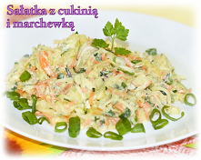 Sałatka obiadowa z cukinii