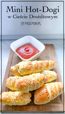 Mini Hot-Dogi w Cieście Drożdżowym