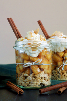 Szarlotka w słoiku
#słodkoś...