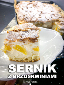 Sernik z Brzoskwiniami
