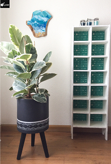 Fale oceanu - obraz na drewnie