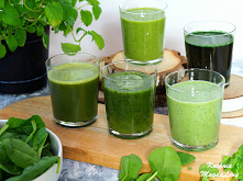 Naturalne zielone koktajle