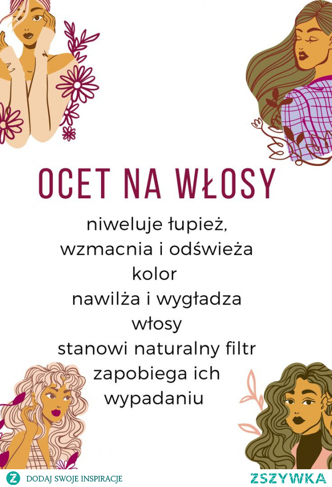 Ocet jabłkowy na włosy właściwości