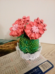 Mój Kaktusik #origami #origamimodulowe