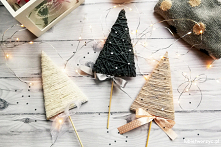 Tutorial ukazujący sposób wykonania choinki z wykorzystaniem wełny i kartonu ;)