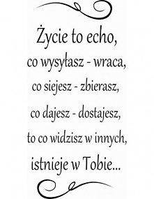 Życie to echo...