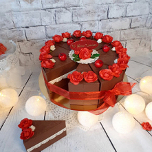 papierowy tort na słodycze