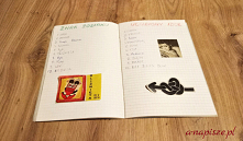 "Twarzo-zeszyt" z lat 80-tych