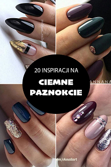 20 Pomysłów na Ciemne Paznokcie