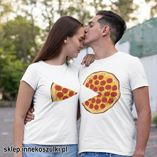 Koszulki dla par - pizza. Dla niej i dla niego