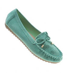 Miętowe mokasyny na wiosnę od Pantofelek24_pl