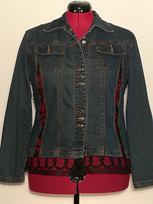 Poszerzenie kurtki jeansowej koronką
Pracownia krawiecka Będzin Modrzejowska 46
Grupa na Facebook Kawiarenka Świat Szycia SKLEP