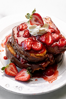 Strawberries and Cream French Toast