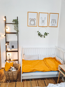 Piękna miodowa pościel dla niemowląt z Nasze Domowe Pielesze :)