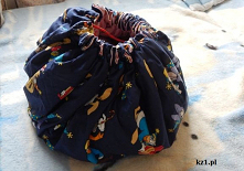 Jak uszyć worek na zabawki, torbę na zabawki.