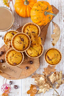 Muffinki dyniowe z czekoladą - Wypieki Beaty