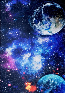 Dywan Simo ze Sklepu Eureka - kosmiczny motyw w Twoim domu