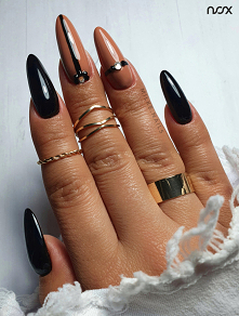 Czerń i brąz? Połączenie idealne, zwłaszcza gdy zestawimy ze sobą Czarną Perłę z Czekoladowym Budyniem! Jak Wam się podoba w takiej formie? 