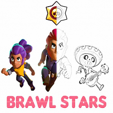 Brawl Stars darmowe kolorowanki do druku dla dzieci