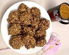 Ciastka z płatków owsianych, z bananami i bakaliami - przepis dla fanów zdrowych słodyczy :)