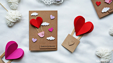 Tutorial ukazujący sposób wykonania 2 kartek walentynkowych z motywem sercowego balonu ;)