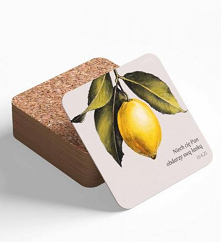 Podkładka korkowa na stół z cytatem z Pisma Świętego